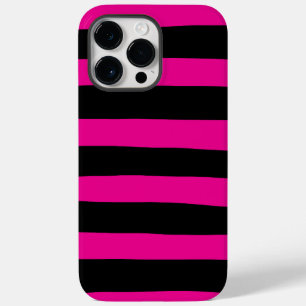 Uneven Streifen - Magenta und Schwarz Case-Mate iPhone 14 Pro Max Hülle