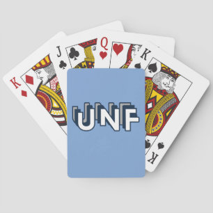 UNF - University of North Florida Blue Spielkarten
