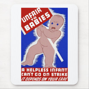 Unfair gegenüber Babys Mousepad