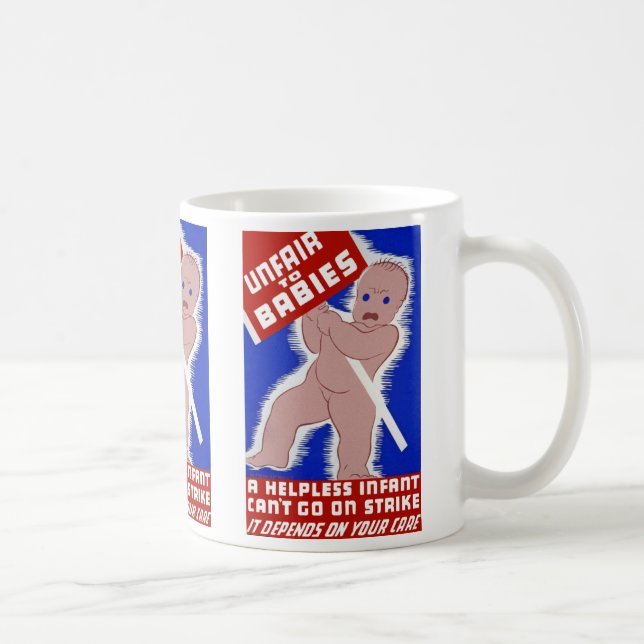 Unfair gegenüber Babys Tasse (Rechts)