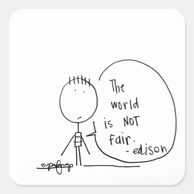 Unfairer Aufkleber (Vorderseite)