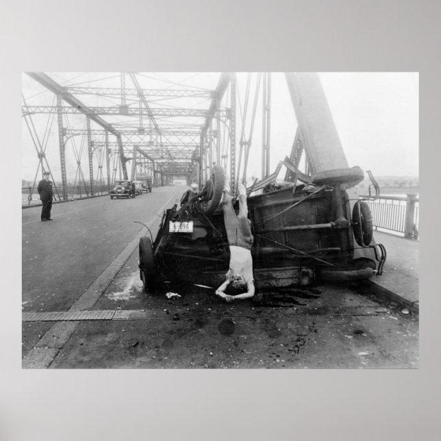 Unfall im Auto, 1933 Poster (Vorne)