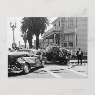 Unfall, Santa Monica, 1951 Vintag Postkarte