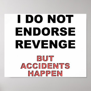 Unfälle passieren lustig Poster