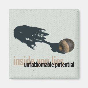 "unfathomable möglicher" Kühlschrankmagnet Magnet