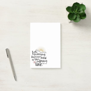 UNFEHLERHAFTE LIEBE Bibelschrift Post-it Klebezettel