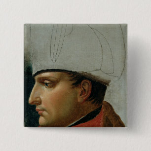 Unfertiges Porträt von Napoleon I Button