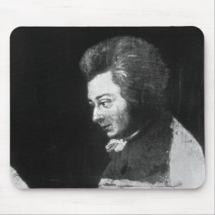 Unfertiges Porträt von Wolfgang Amadeus Mozart Mousepad