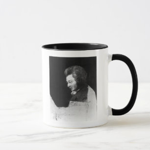 Unfertiges Porträt von Wolfgang Amadeus Mozart Tasse