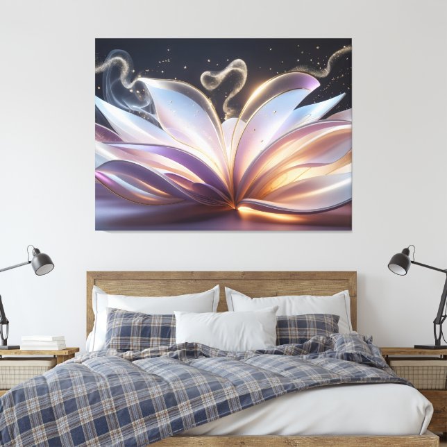 Unfolding Blooming Aura Leinwanddruck (Insitu (Schlafzimmer))
