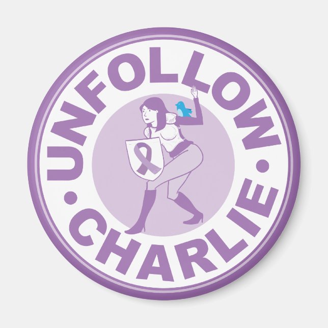 Unfollow Charlie Magnet (Vorne)