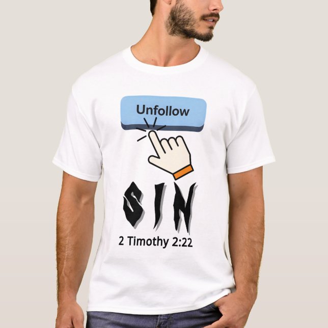 Unfollow Sin T-Shirt (Vorderseite)