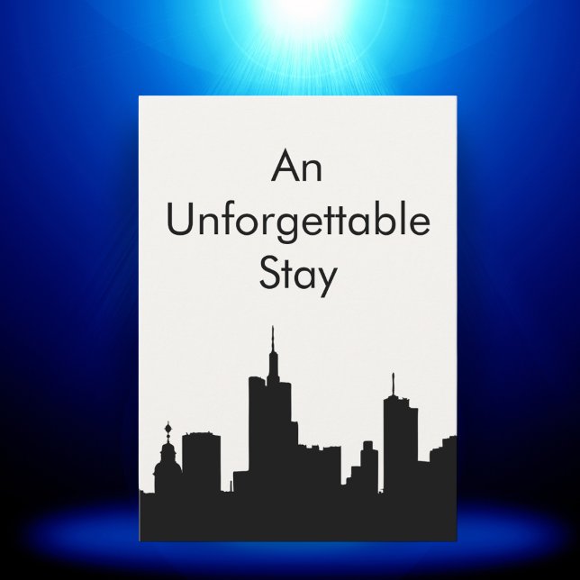 Unforgettable City Stay Custom Host Gift Card  Dankeskarte (Von Creator hochgeladen)