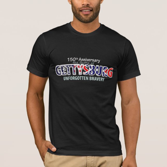Unforgotten Tapferkeit ~ Gettysburg T-Shirt (Vorderseite)