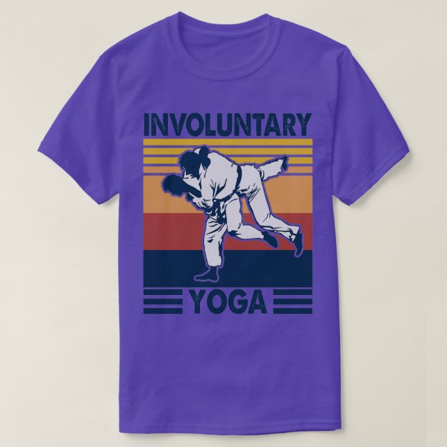 Unfreiwillige Yoga Funny Jiu Jitsu Lover T-Shirt (Design vorne)