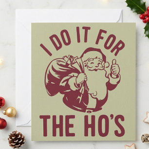 Unfreundliches Weihnachtsmann-Gesicht Ich mache es Feiertagskarte