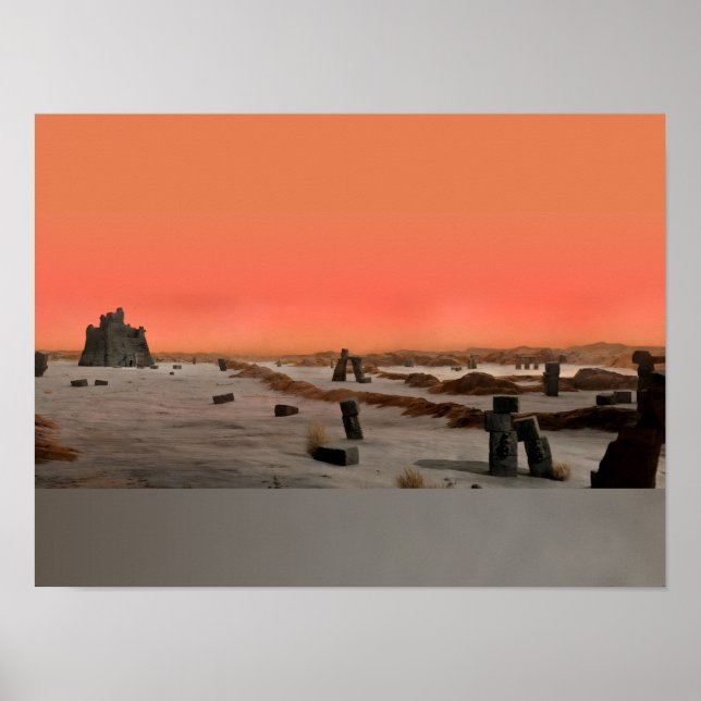 Unfruchtbarer Alienplanet Poster (Vorne)