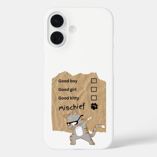 Unfug Katzen Case-Mate iPhone Hülle (Rückseite)