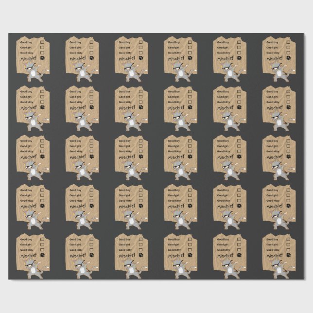 Unfug Katzen Geschenkpapier (Flach)