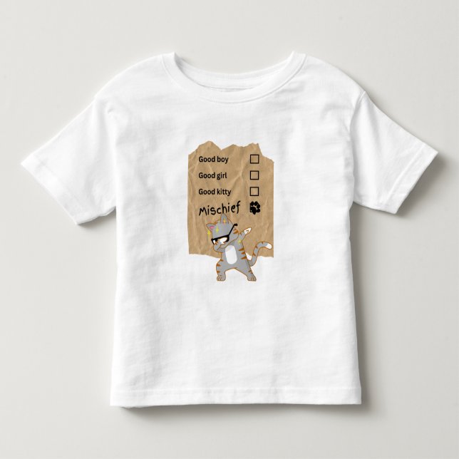 Unfug Katzen Kleinkind T-shirt (Vorderseite)