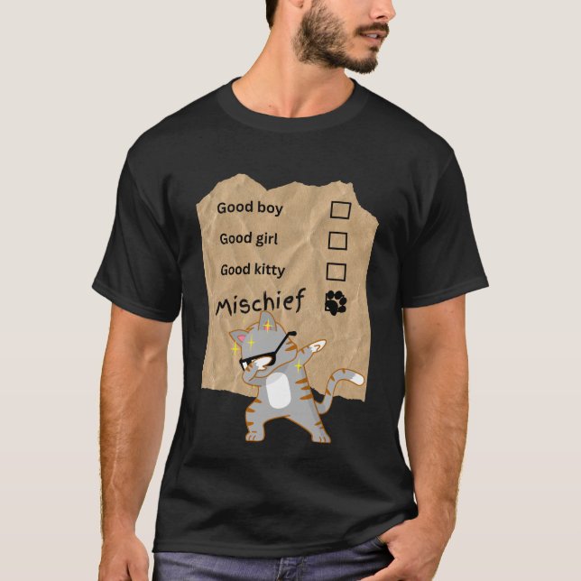 Unfug Katzen T-Shirt (Vorderseite)