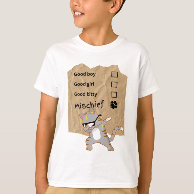 Unfug Katzen T-Shirt (Vorderseite)