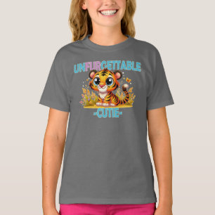 Unfurgettable Süsse Spaß Pun. Baby Tiger Cartoon T-Shirt