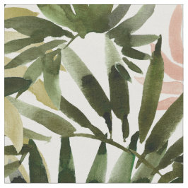 UNFURLING Tropical Palm Print Stoff