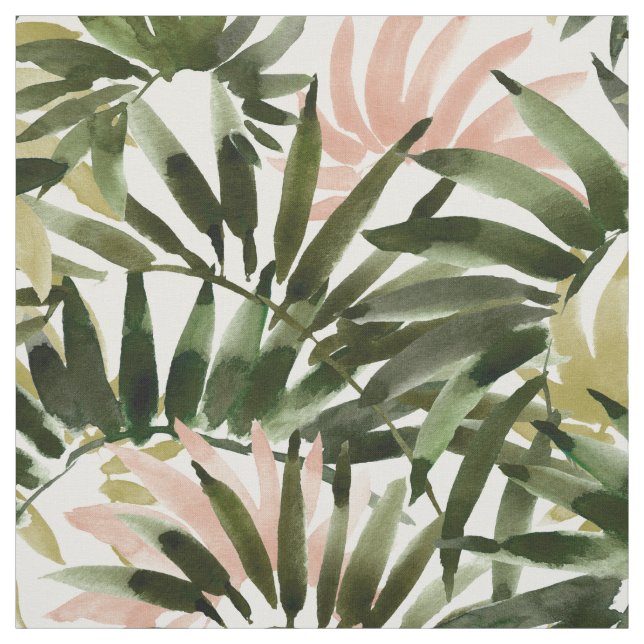 UNFURLING Tropical Palm Print Stoff (Muster)