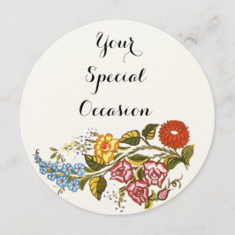 Ungarisch Floral no2 Einladung