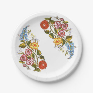 Ungarisch Floral Pappteller