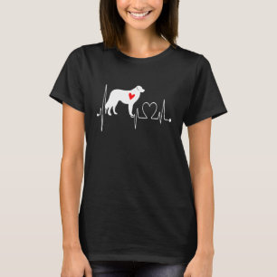 Ungarisch Kuvasz Dog My Heartbeat EKG Hunde Meine T-Shirt