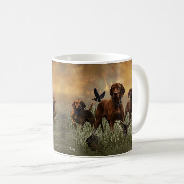 Ungarisch Vizsla Art Kaffeetasse (VorderseiteRechts)