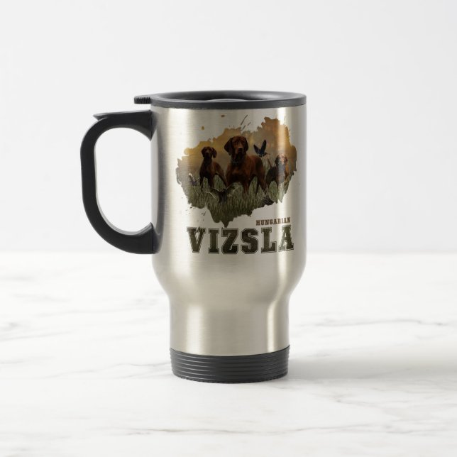 Ungarisch Vizsla Art Reisebecher (Links)