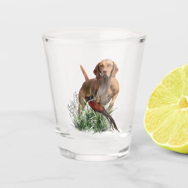Ungarisch Vizsla Art Schnapsglas (Vorderseite)
