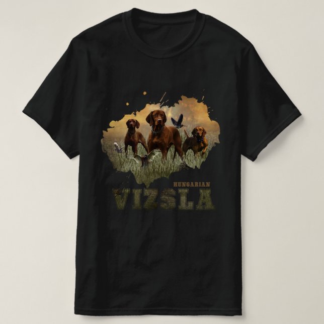 Ungarisch Vizsla Art T-Shirt (Design vorne)