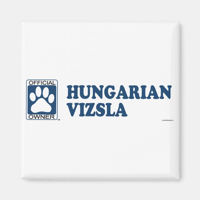 Ungarisch Vizsla Blue Magnet (Vorne)