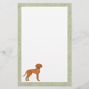 Ungarisch Vizsla Niedlich Cartoon Pointer Dog Gree Briefpapier