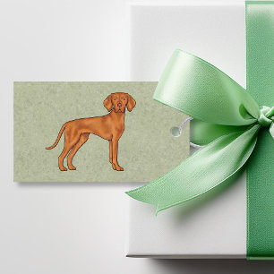 Ungarisch Vizsla Niedlich Cartoon Pointer Dog Gree Geschenkanhänger