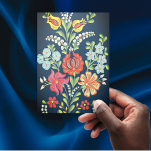 Ungarische Blume Postkarte