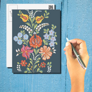 Ungarische Blume Postkarte