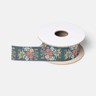 Ungarische Blume Satinband