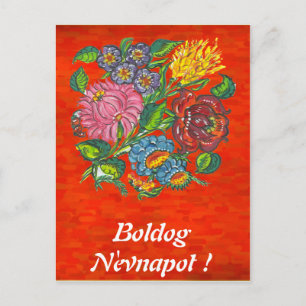 Ungarische Blüte bei Sonnenuntergang Postkarte