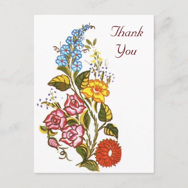 ungarische Blüte Postkarte (Vorderseite)