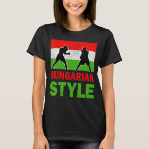 Ungarische Boxen Vintage Ungarn Flagge Ungarische T-Shirt