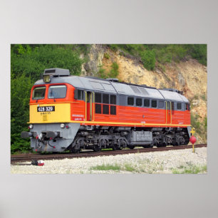 Ungarische Diesel-Lokomotive M62 Poster