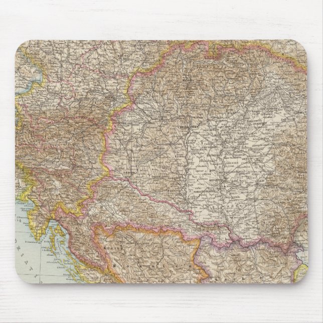 Ungarische Empire-Karte Mousepad (Vorne)