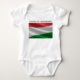 Ungarische Flag-Kleidung für benutzerdefinierten T Baby Strampler