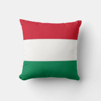 Ungarische Flagge auf amerikanischem MoJo-Pillow