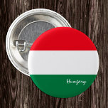 Ungarische Flagge Button<br><div class="desc">Buttons: Ungarische Flagge - Liebe meines Landes,  Reisen,  Urlaub,  Nationalpatrioten / Sportfans</div>